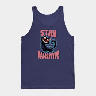 Stay Pawsitive Cat Tank Top